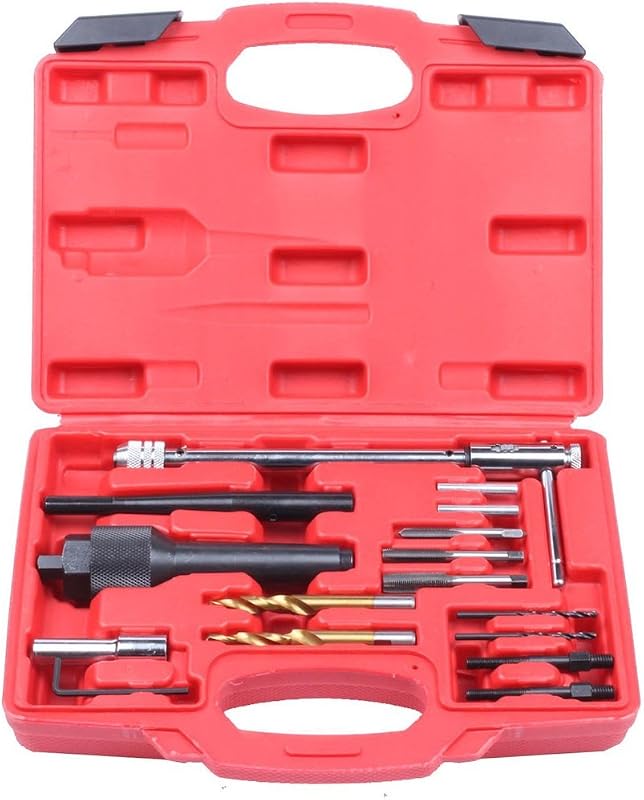 Kit de ferramentas para remoção de velas aquecedoras quebradas Alltooetools 8 mm e 10 mm – 16 peças
