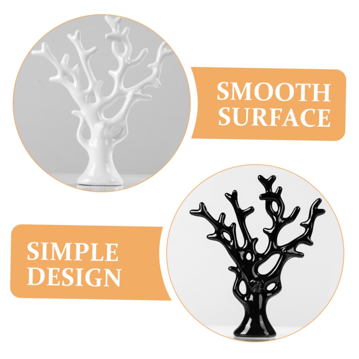 Cabilock Statua Albero Corallo in Ceramica per Decorazioni Casa, Design Unico e Stile Chic, Piccolo Soprammobile Pratico e Robusto per Tavolo e Soggiorno
