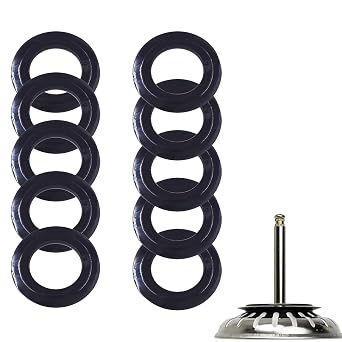 10 Pcs Kitchen Sink Drain Seal Rubber Washer for Basket Strainer Plug Rubber Seal for Kitchen Bathroom Sink Leak Proof