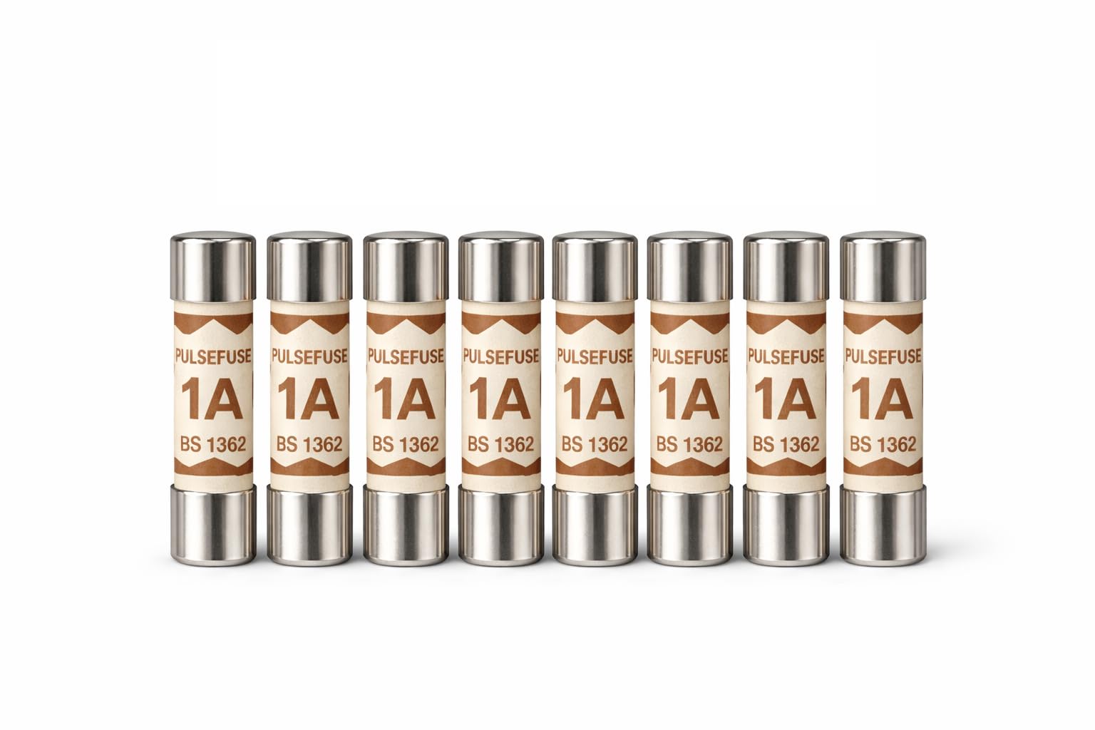 10 x 1A Plug Top Fuses BS1362 | 1 Amp Household Ceramic Cartridge Tube Fuse 240V/250V 6.3x25mm for UK Mains Electrical Appliances