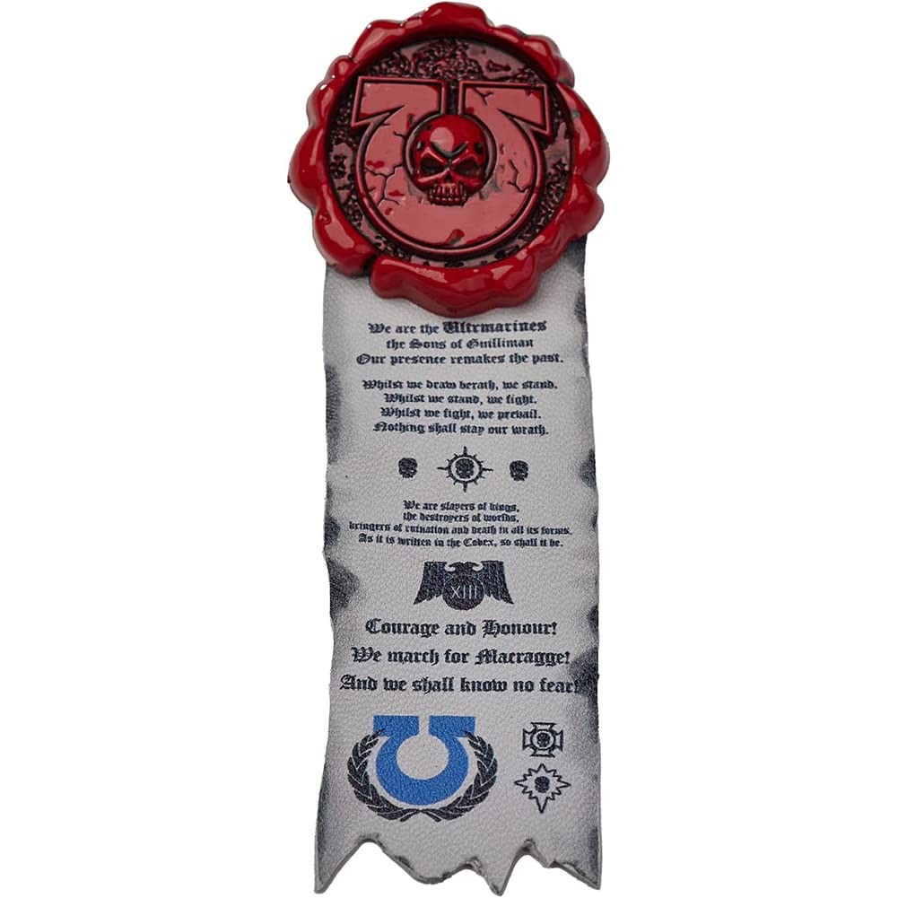 Starforged Reinheitssiegel Adepta Sororitas Graue Ritter Ultramarine Brosche-Anhänger Warhammer 40K