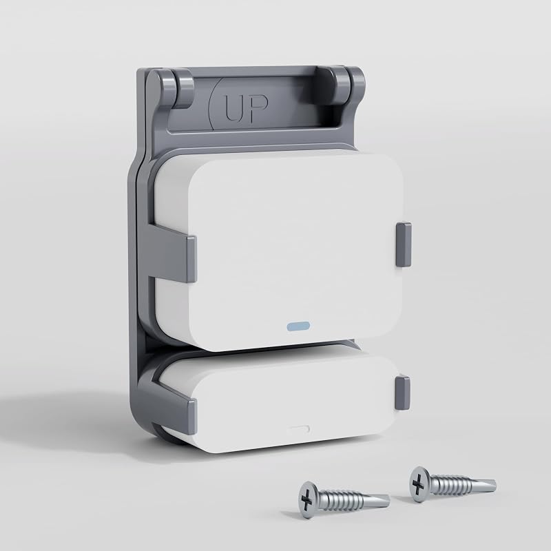 Garage Door Bracket for SimpliSafe Entry Sensor – Durable Mount with Pre-Installed Tape & Screws, Easy Install Garage Door Sensor Holder, Compatible with SimpliSafe Door/Alarm Contact Sensor