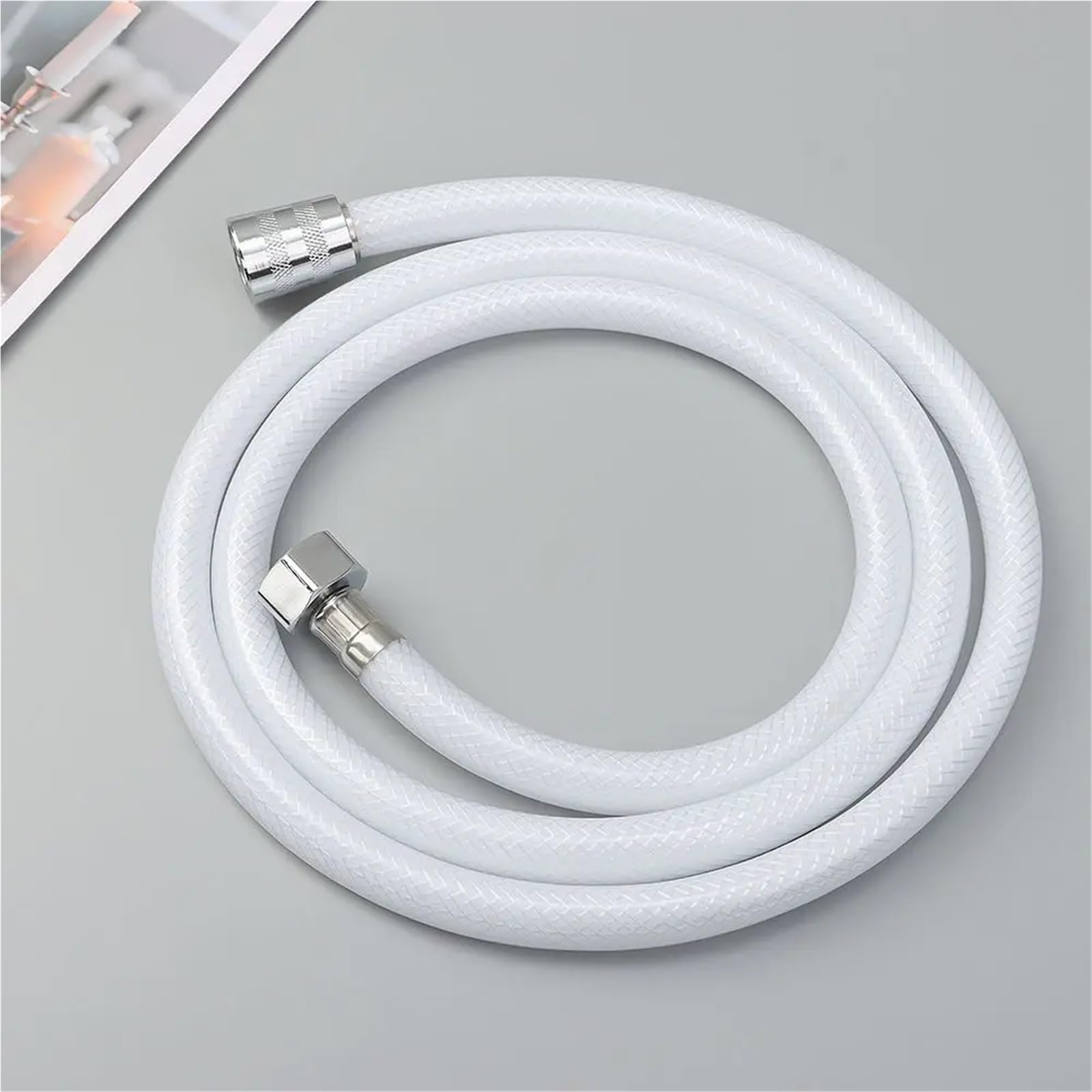 Manguera de ducha de repuesto, Manguera de ducha de PVC en multicolor de 1,5 a 3 metros(Silver,3Meters)