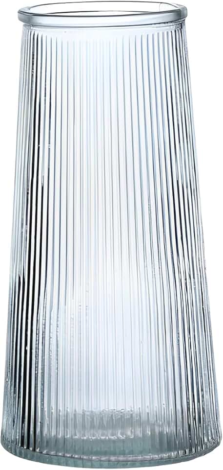 Vaso de Vidro Cilíndrico Decorativo Plantas Flores 20cm