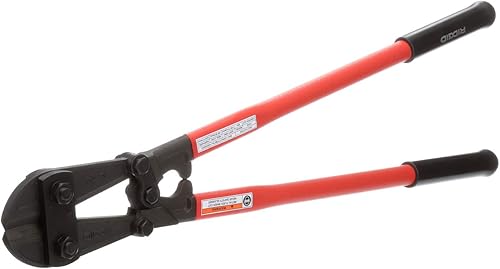 RIDGID 14223 Modelo S24 - Cortador de pernos de alta resistencia de 24 pulgadas con mordazas de aleación de acero endurecido, 716 pulgadas, suave,