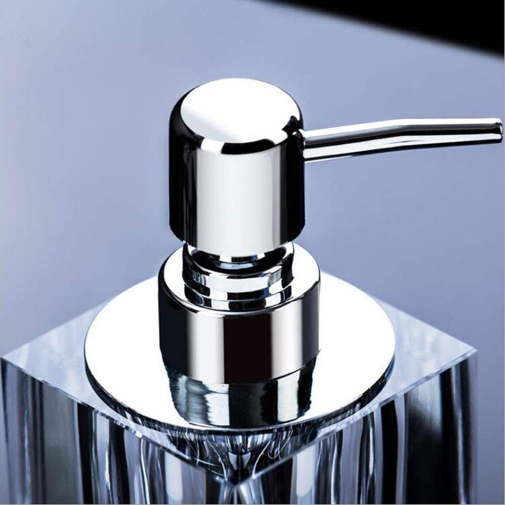 Dispensador de Jabón Líquido Dispensador de jabón para Platos rellenable Cuadrado 100ml, Bomba baño para Cocina, Gel Ducha, champú, Botella loción Cristal Botellas de Aseo(100ml)