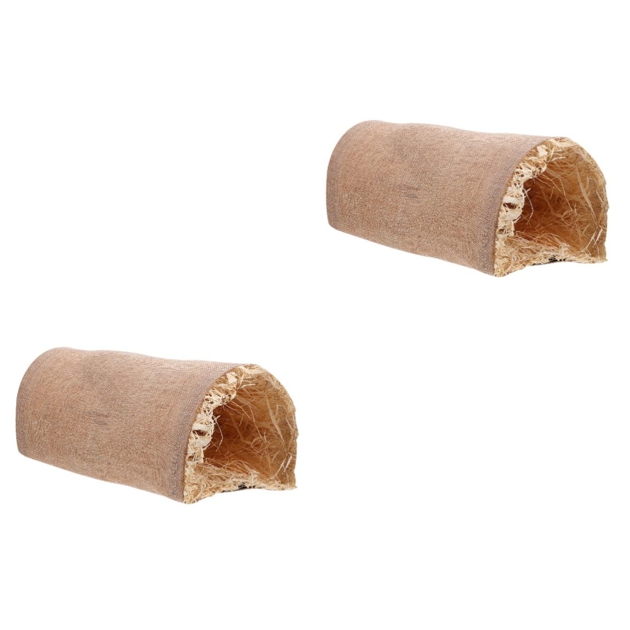 Beavorty 2stücke Kleintier Tunnel Spielzeug Für Meerschweinchen Und Kaninchen Interaktives Versteck Nest Für Hasen Und Hamster Warmes Schlafbett Aus Natürlichen Materialien Für Spiel