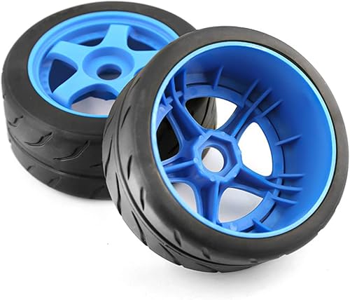 Miniatura 4 de NUHUi Un juego de neumáticos universales RC para Slash 2WD 18 ARRMA17 Infraction Limitless Best Gift F1 4.01 pulgadas de diámetro (4 piezas) (azul)