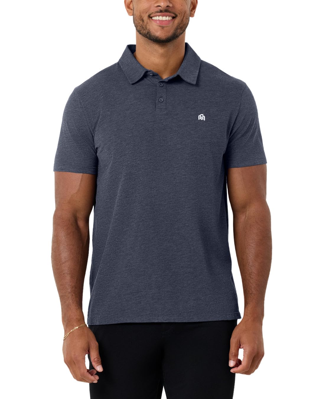 Polo Shirts for Men - Slim Fit Short Sleeve Collared Shirt S - 4XL Fitted Collar Polos for Work