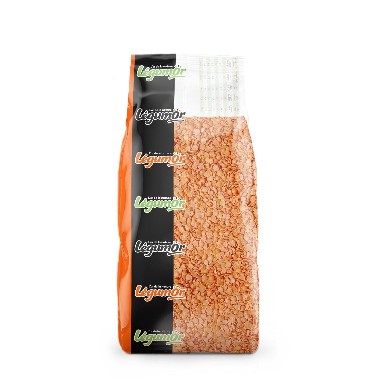 Lentilles corail LEGUMOR - le paquet de 1 kg Lot De 3 - Par Lot