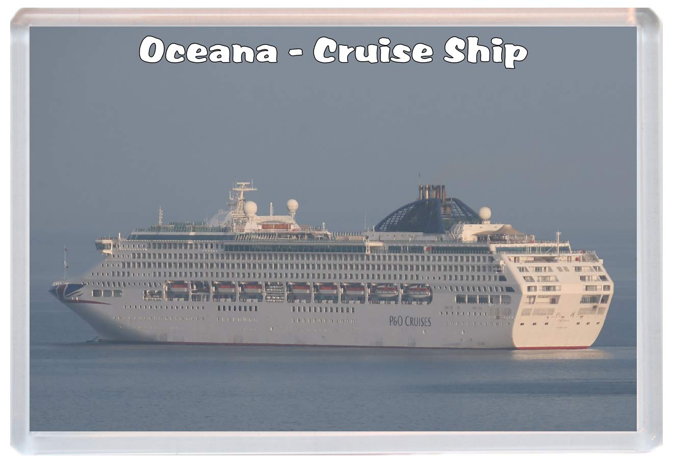 Baked Bean Store Oceana - Cruise Ship - Fridge Magnet 96 X 67 Mm Jumbo Size
