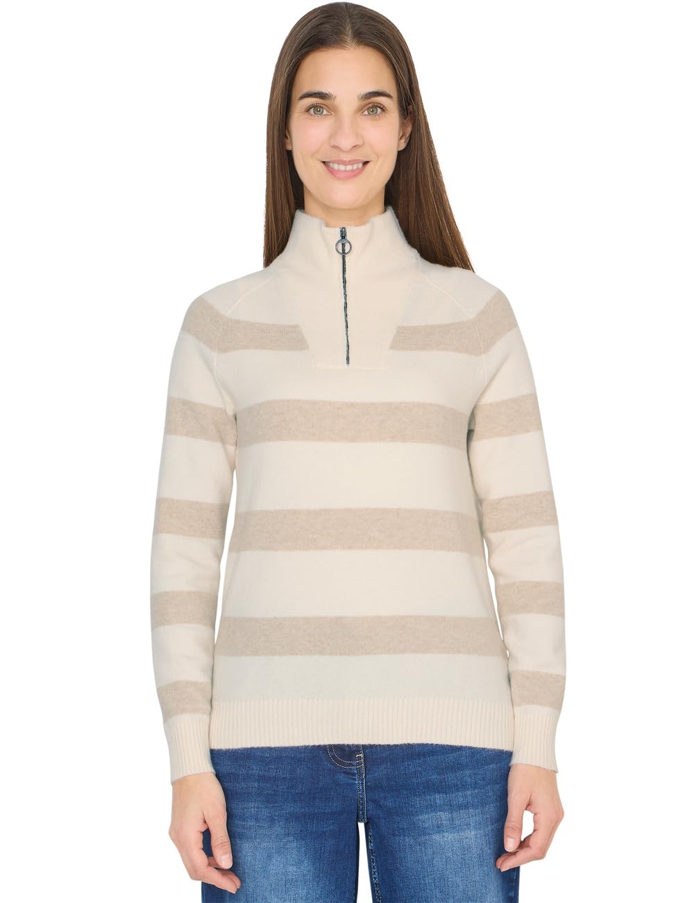 Cecil Damen 3017498 Gestreifter Pullover (1er Pack)