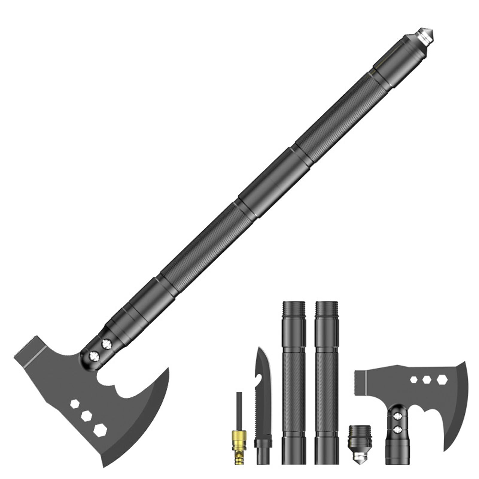 Irovami Camping Axe Folding Portable Survival Hatchet Multi-Tool with Hammer for Outdoor Camping Hiking