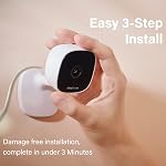 Indoor Security Bullet Camera -AlfredCam, Plug-in Baby Monitor/Pet Cam- 1080P, Night Vision, Wide-Angle View, Continuous Recording, and Stick-On Mount -Works with AlfredCamera App 2.4GHz