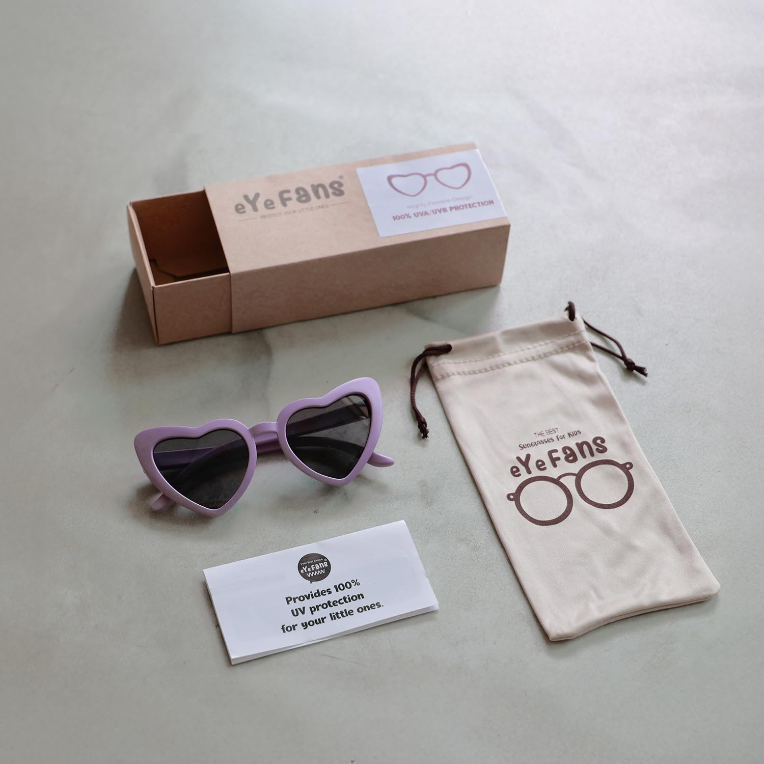 SUKIDA Heart - Gafas de sol para niños y niñas, para fiestas de verano de Barbie, marco flexible UV400 TPEE sin BPA, edad 3-10 años
