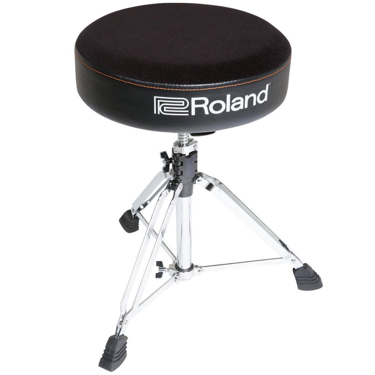 Roland Taburete para batería RDT-R con asiento redondo y baquetas Keepdrum (1 par)