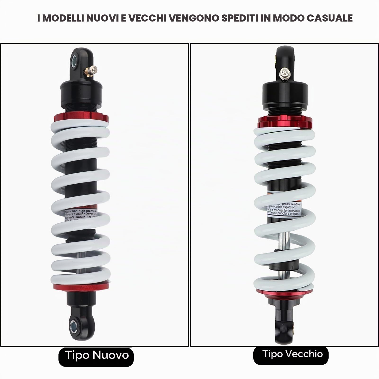 Ammortizzatore Posteriore 290mm, Alluo per ATV