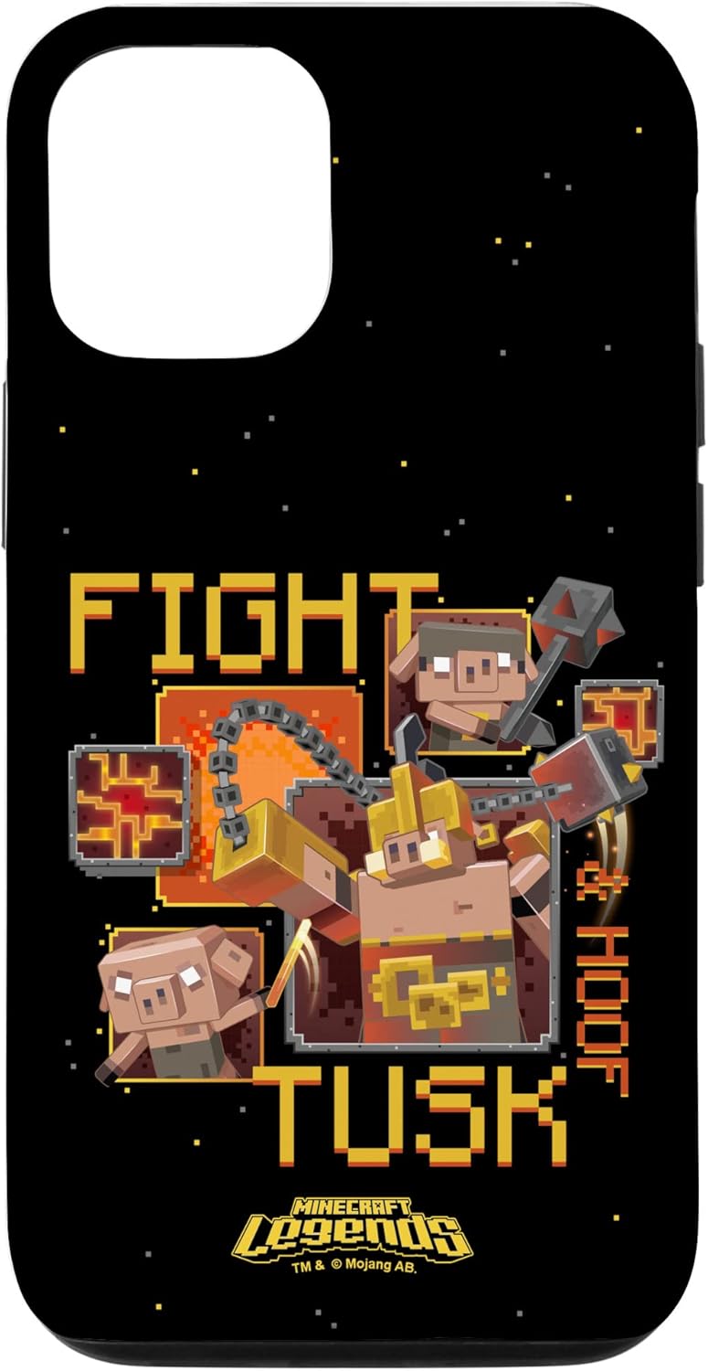 Minecraft Legends Fight Tusk & Hoof Piglins Poster Case for iPhone 12/12 Pro