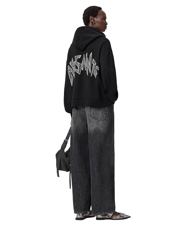 AllSaints Women's Zinc Rhian Hoody Black Size XS by AllSaints - Image 3