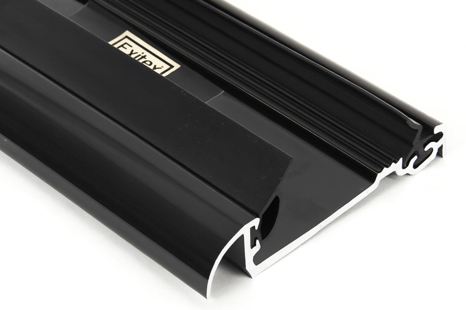 Macclex 15/2 Aluminium Door Threshold Draught Excluder Cill, 914Mm (36"), Energy Efficient Metal Weatherproof Strip (Black) 5016570013017