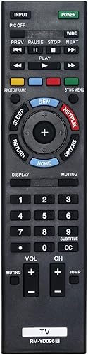 Allimity RM-YD096 Reemplazo remoto compatible con Sony Bravia R550A R520A R510A Series LED LCD TV KDL-70R550A KDL-50R550A KDL-60R520A KDL-60R510A
