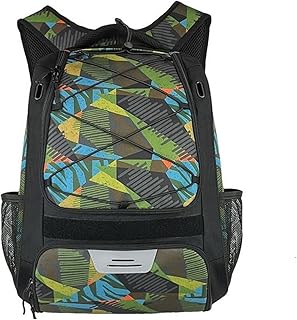 MWAHJU Bolsa De BéIsbol Bolsa de Bate de béisbol, Bolsa Grande for Equipo de béisbol, Bolsa Ligera de Softball con Compartimento Separado for Zapatos for Adultos para Uso En Exteriores(Green)