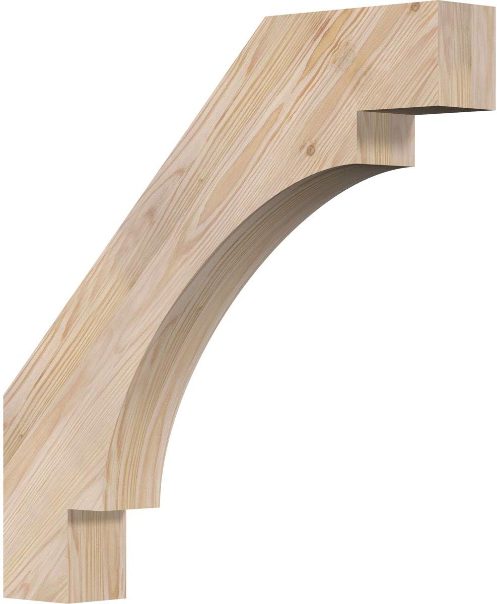 Ekena Millwork BRC04X24X24MRC00SDF 3 1/2W x 24D x 24H Merced Smooth Knee Brace, Douglas Fir