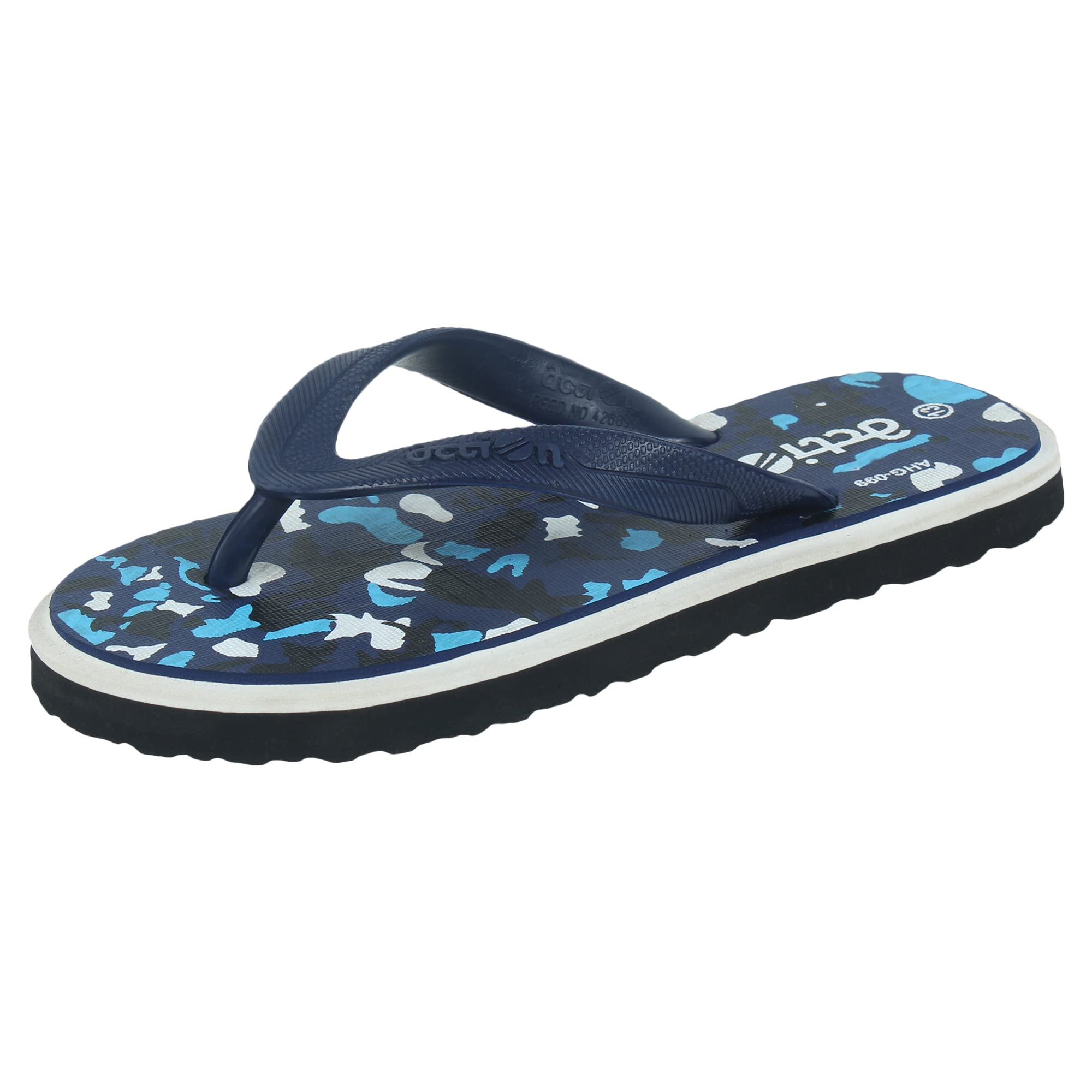 Action Navy Blue Casual Slipper For Men (AFG 299-N.BL-W-BK) (B0B1MRPF2F) Amazon Price History, Amazon Price Tracker