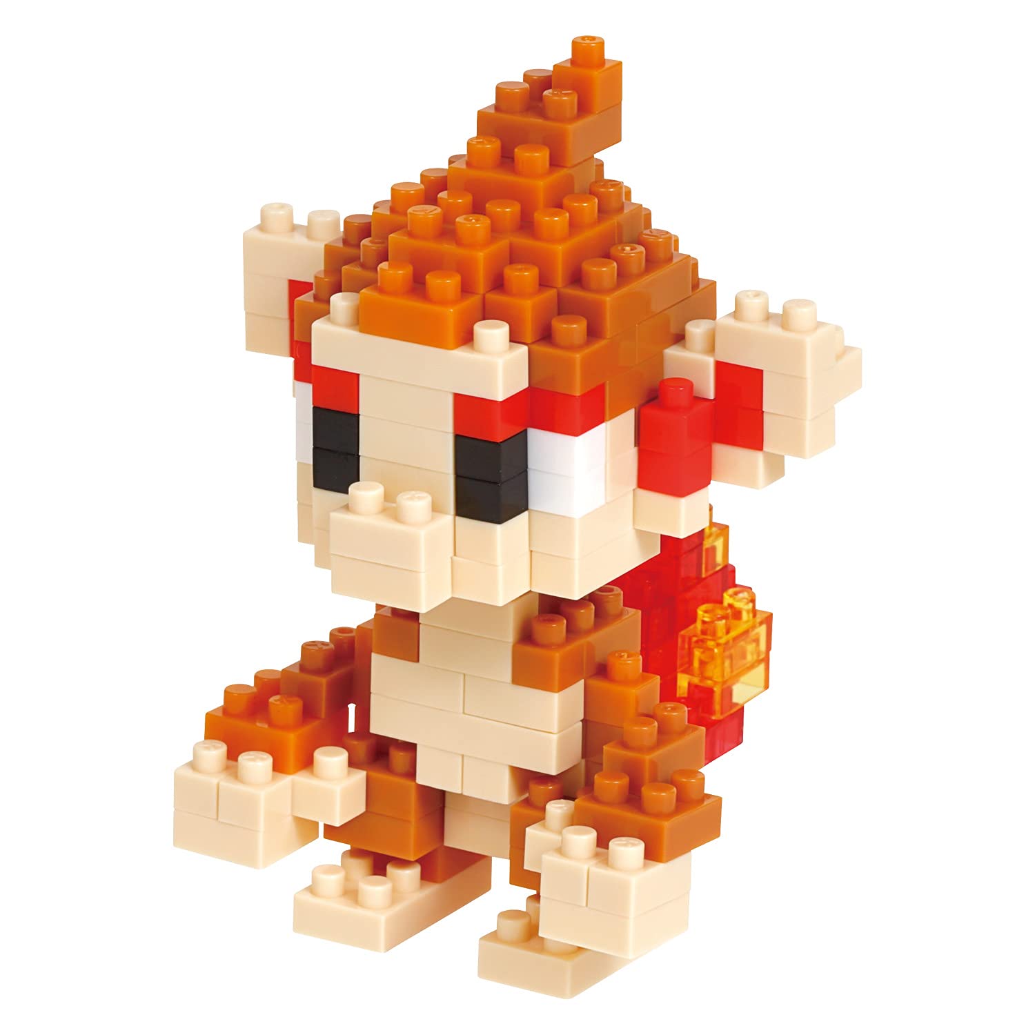 nanoblock Bandai Chimchar Pokemon Model Building Blocks Puzzles For Adults And Kids, Multi-coloured, small