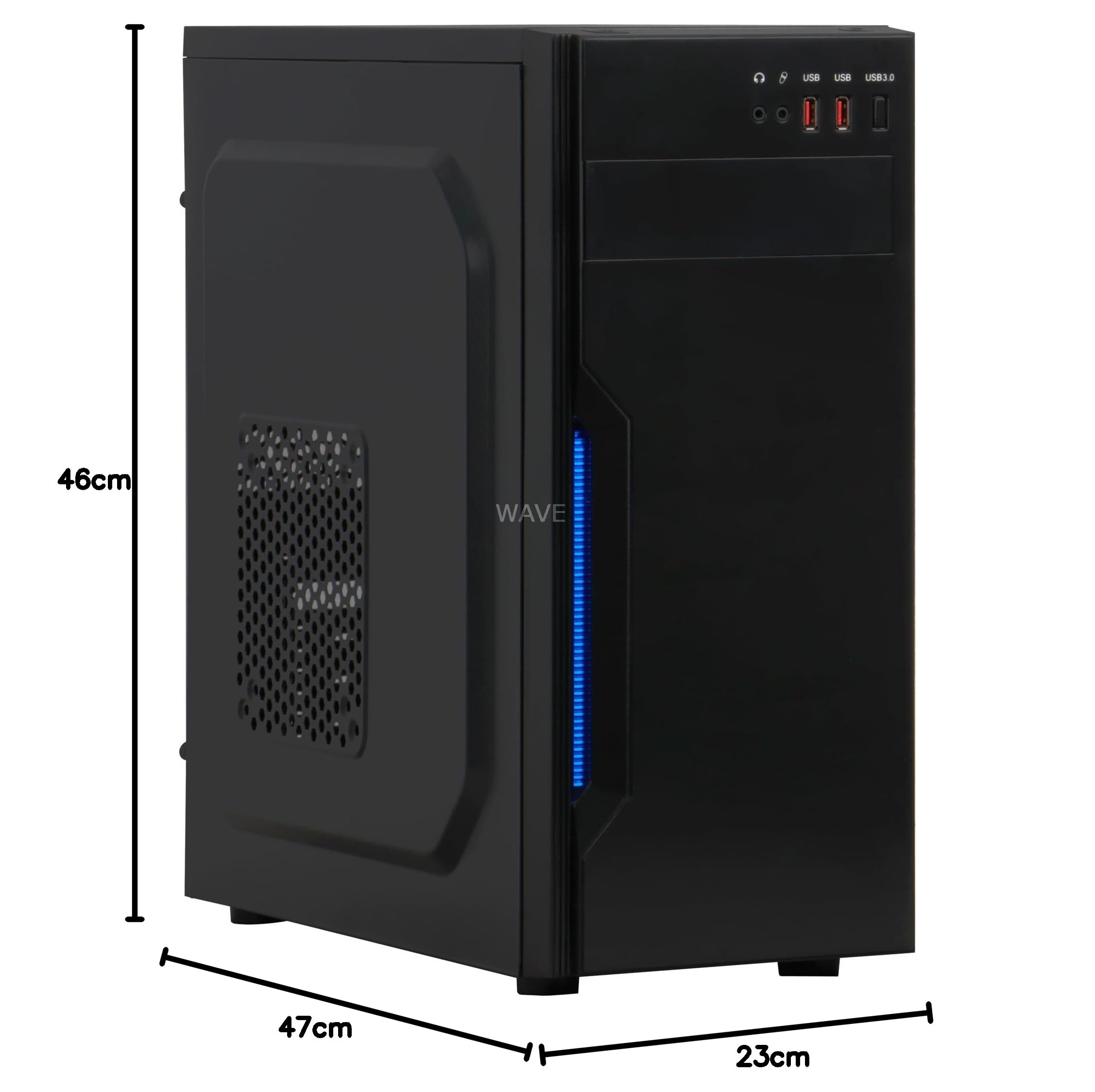CAJA PC INTER-TECH B-42 MIDI TOWER NEGRO