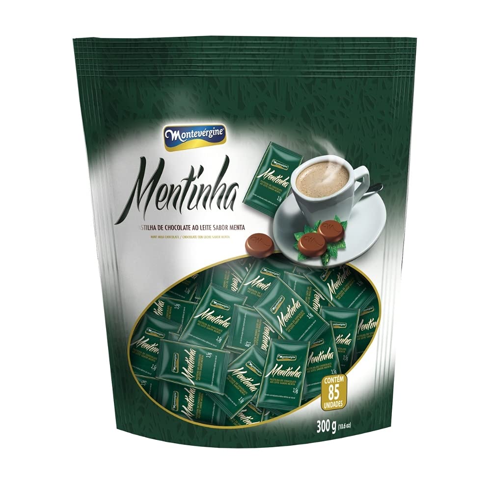 85 Pastilhas de Chocolate com Menta, Mentinha, Montevérgine