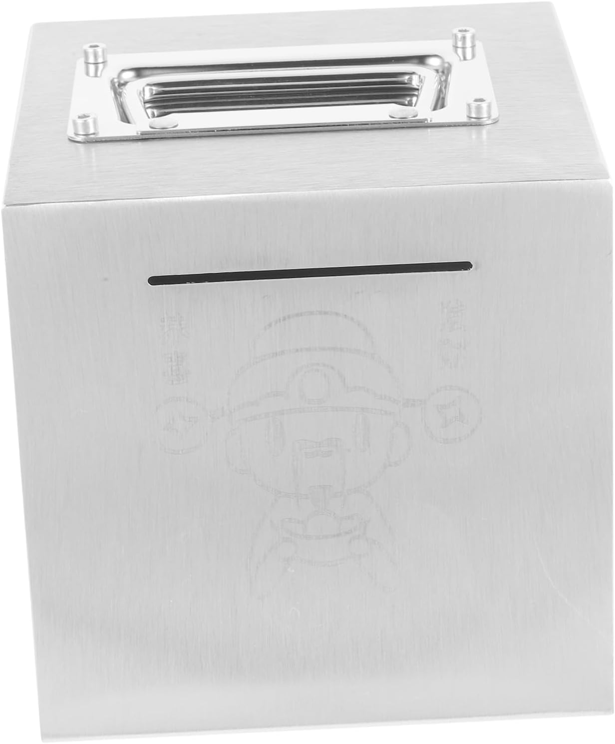 Stainless Steel Unbreakable Piggy Bank for Adults and Boy Girl Money Saving Box Compact Design for Easy Storage Family and Friends