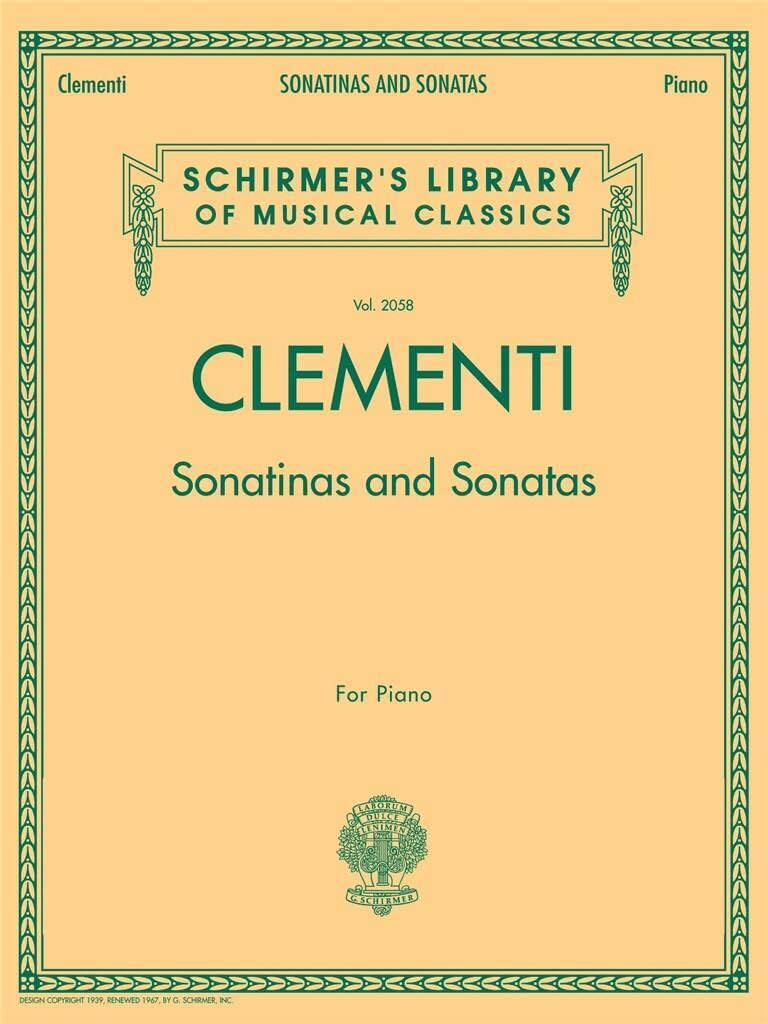 Sonatinas and Sonatas Schirmer'S Library of Musical Classics, Vol. 2058 (Book)