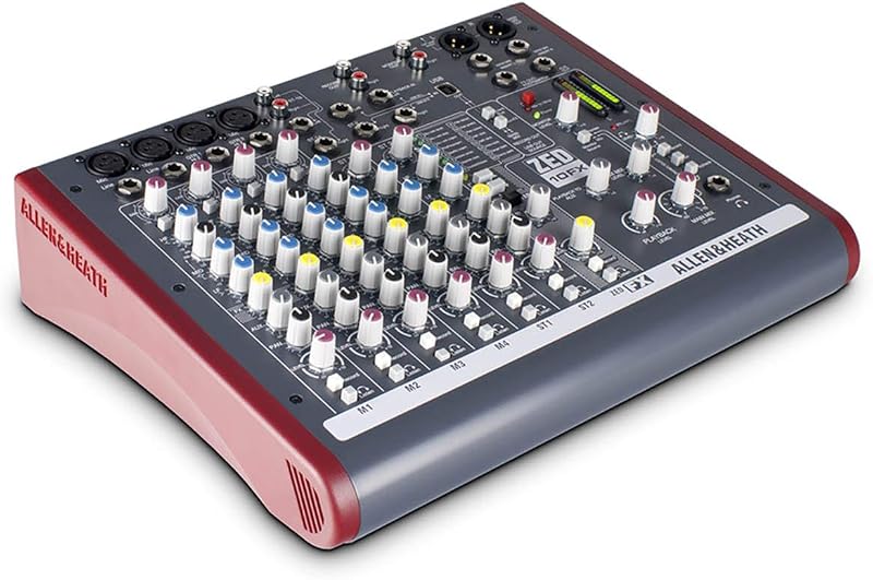 Allen & Heath ZED-10FX 10-Channel Analog Mixer with Onboard FX & USB I/O | 2 Mic/Line/DI, 3 Stereo Line, Onboard FX and USB I/O AH-ZED-10FX