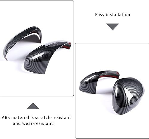 Miniatura 5 de Ajuste para Mitsubishi Outlander 2022+ puerta exterior espejo cubierta protectora decorativo ABS fibra de carbono patrón accesorios