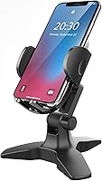 Vista 1 de APPS2Car Cell Phone Stand for Desk Adjustable Desktop Phone Stand Thick Case Friendly Cellphone Holder Desk Heavy Duty Phone Cradle for Video