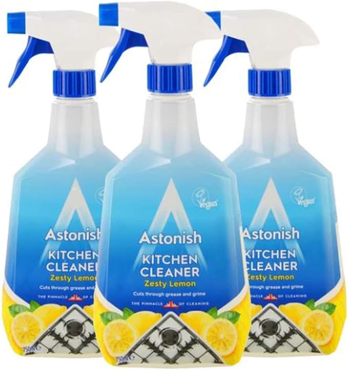 Astonish Kitchen Cleaner. Zesty Lemon Triple Pack (3 x 750ml) Amazon