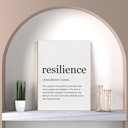 Miniatura 5 de LEXSIVO Resilience Definition - Lienzo impreso para pared, decoración de oficina en casa, pintura moderna, 12 x 15 pulgadas, lienzo positivo, póster