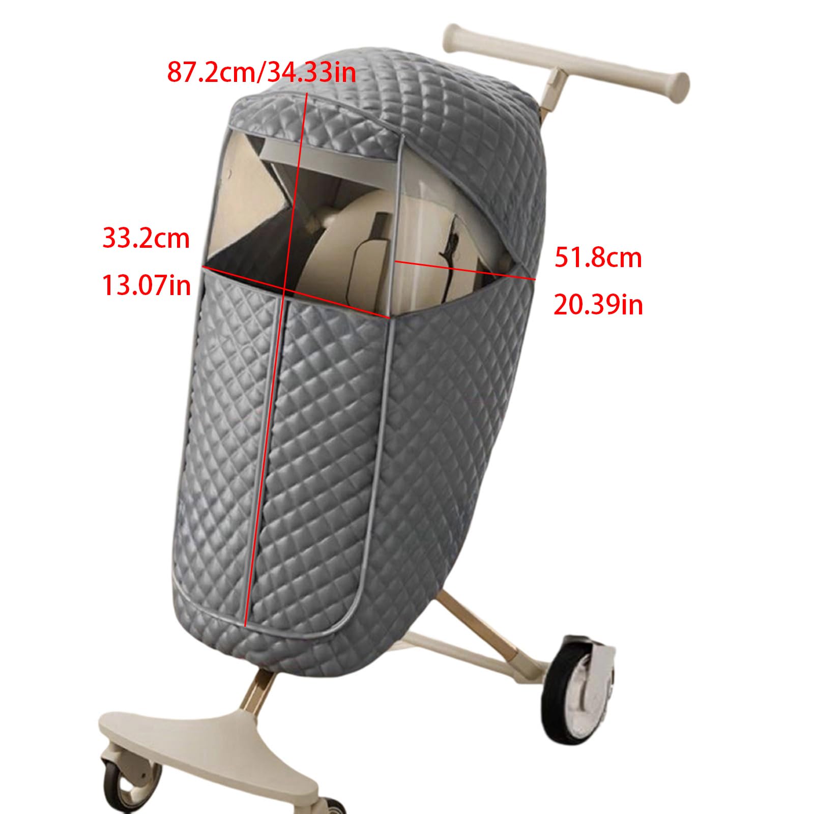 Accesorio amigable para cochecitos con diseño transpirable y aislamiento grueso para mayor comodidad del bebé, protección resistente al viento, para cochecitos de bebé, cubierta de viento