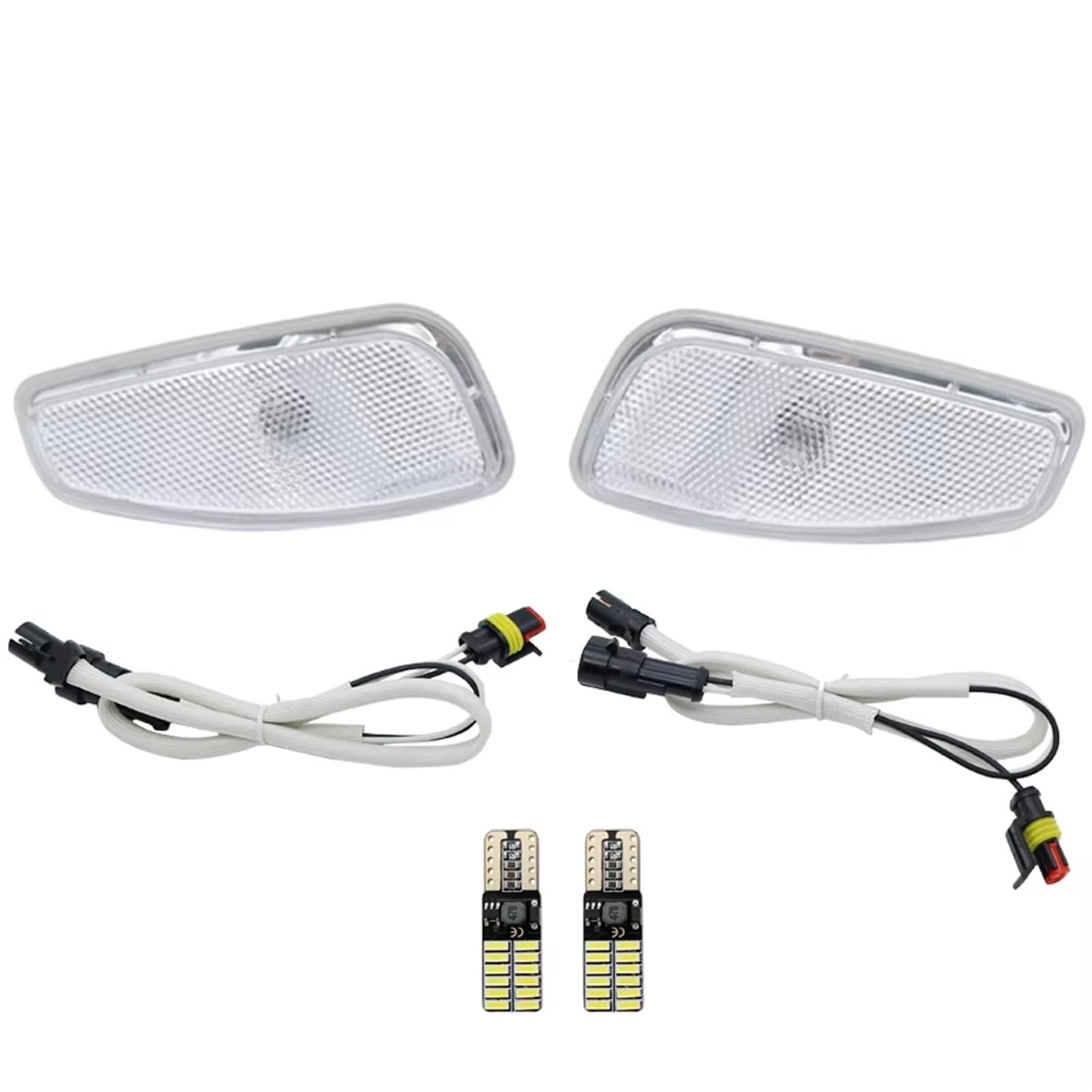 Indicatore Direzione 2 Pezzi Post Gratuiti Adatti Per Jeep Per RENEGADE 2014 2015 2016 Indicatori Direzione Laterali Arancione Fumo Freccia Specchietto(White (amber light))