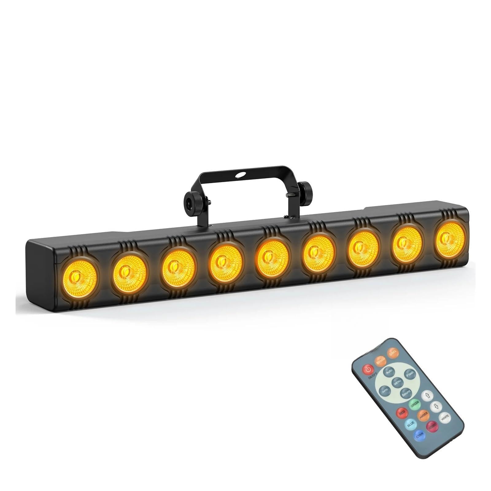Oświetlenie LED RGB, 1/2/4PCS 9LEDs 4IN1 lampa ścienna, 36W RGBW światła barowe oświetlenie sceniczne efekt DJ party projekcyjne światło do dyskoteki teatralnej(1pc)
