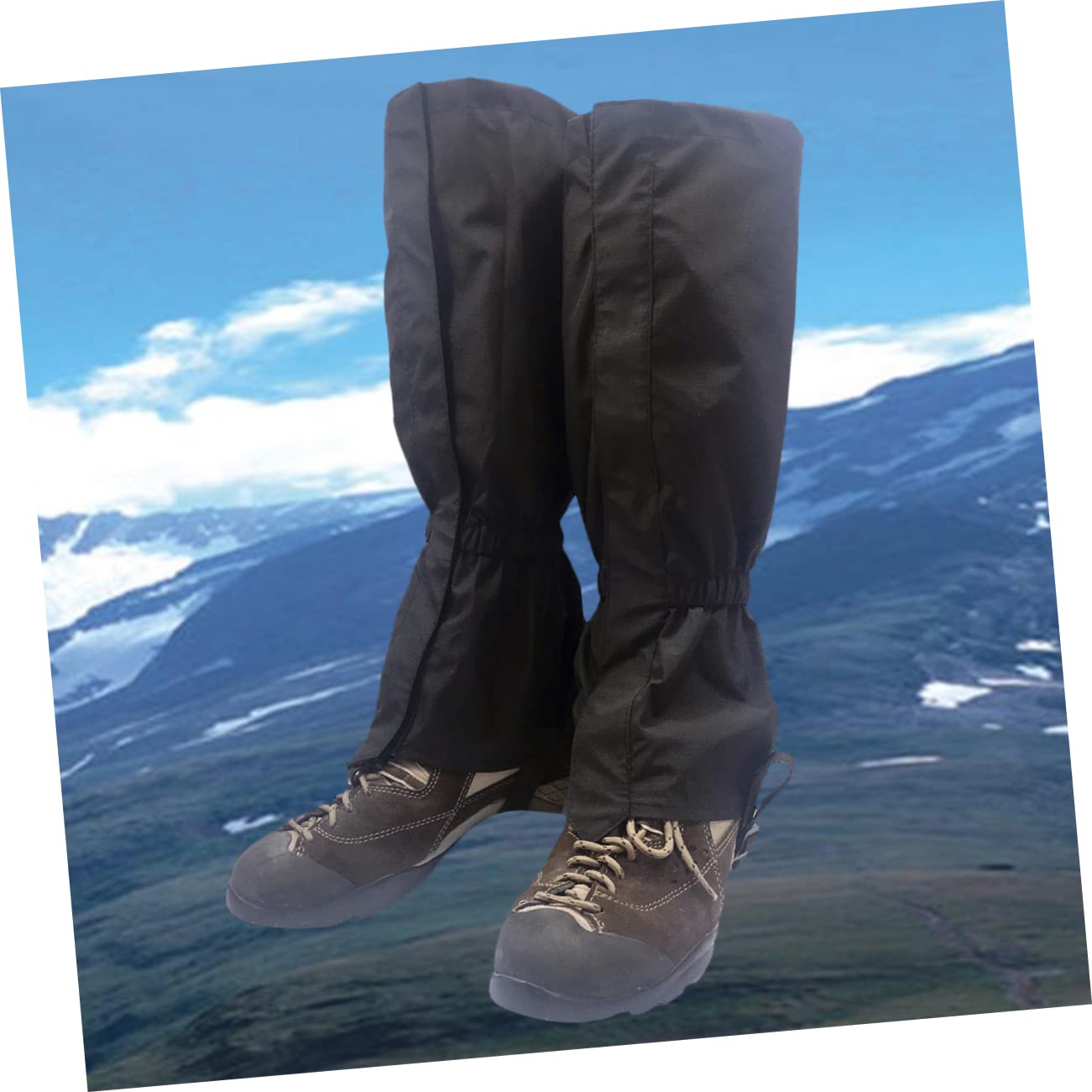 INOOMP 3paires Guêtres De Ski Imperméables Et Respirantes pour Activités De Plein Air Protection des Bottes Et Pantalons La Neige Et Humidité Conception Durable Et Noir