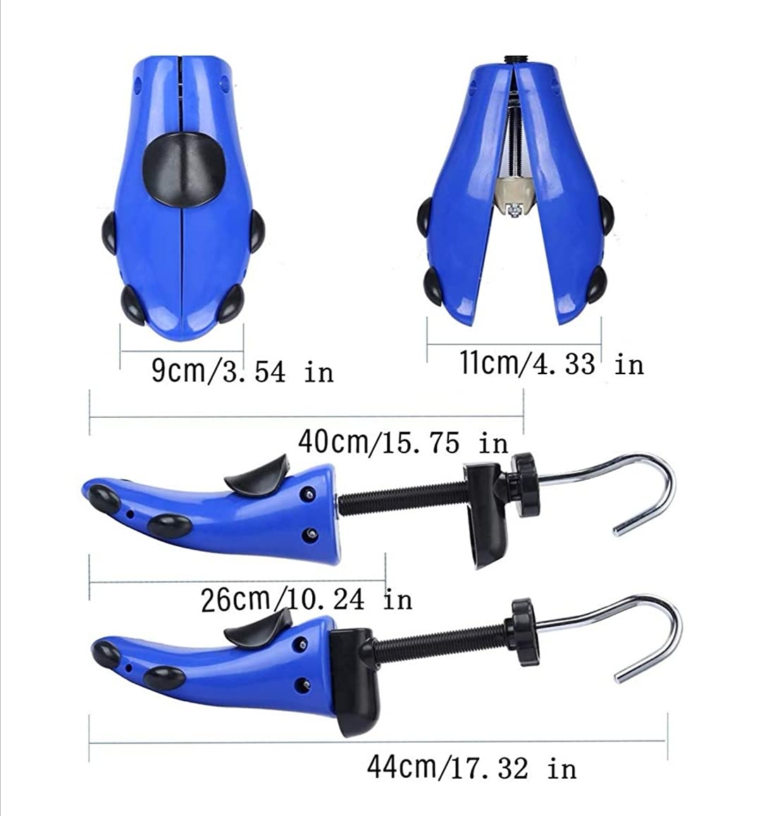 Extensor de zapatos de dos vías, ajustable, longitud y anchura, unisex, gran árbol de zapatos, buen moldeador, tamaño de mujer (5.5-10) y M (6-9)