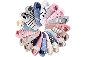 18 Pairs Fun Animal Ear Socks for Girls and Women