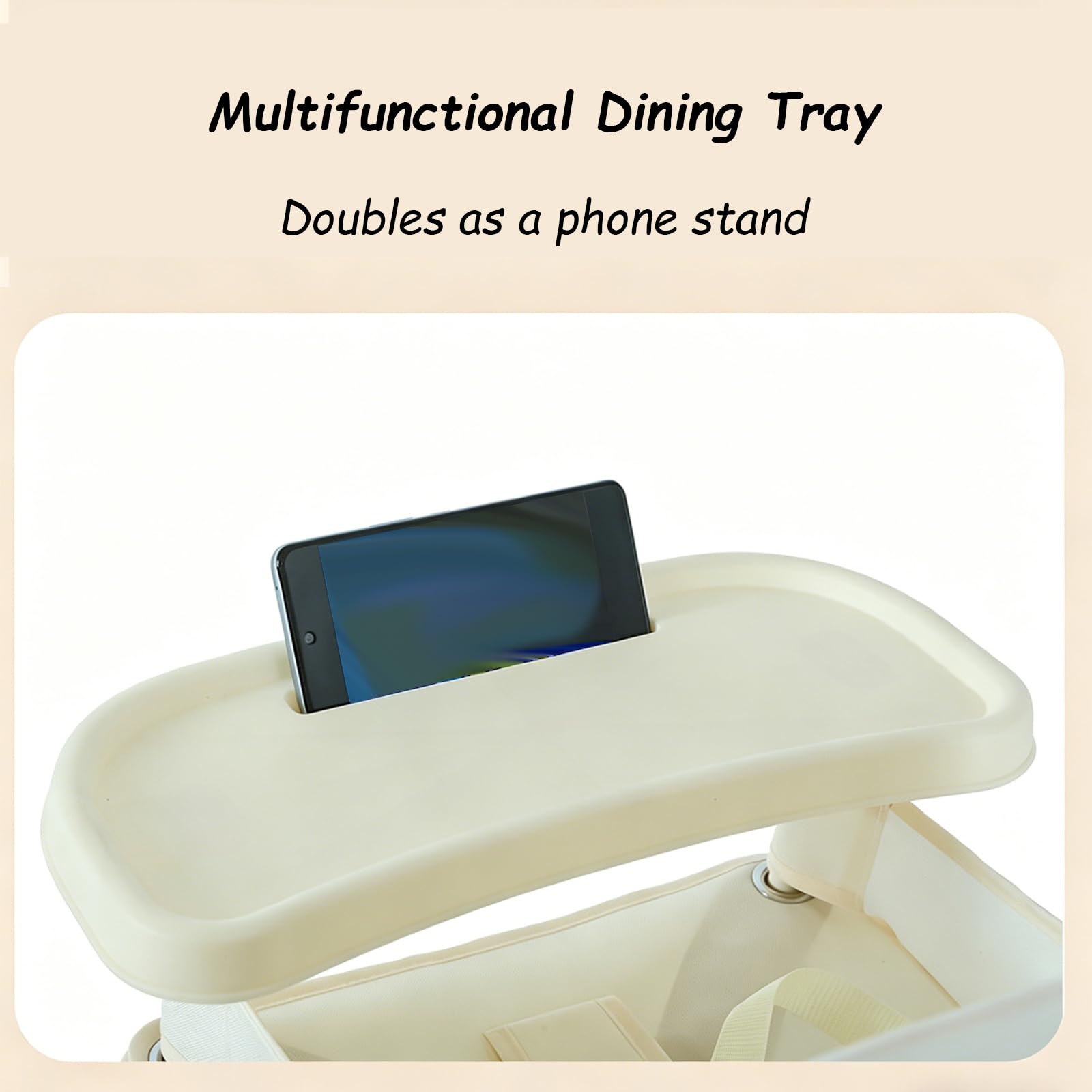 Asiento Elevador PortáTil,Para Silla De Comedor,Trona Plegable BebéS Con Bandeja ExtraíBle Y ArnéS Seguridad,FáCil Limpiar Almacenar,Ideal Camping,Playa JardíN,Para NiñOs PequeñOs,NiñOs NiñAs(Color:Pi