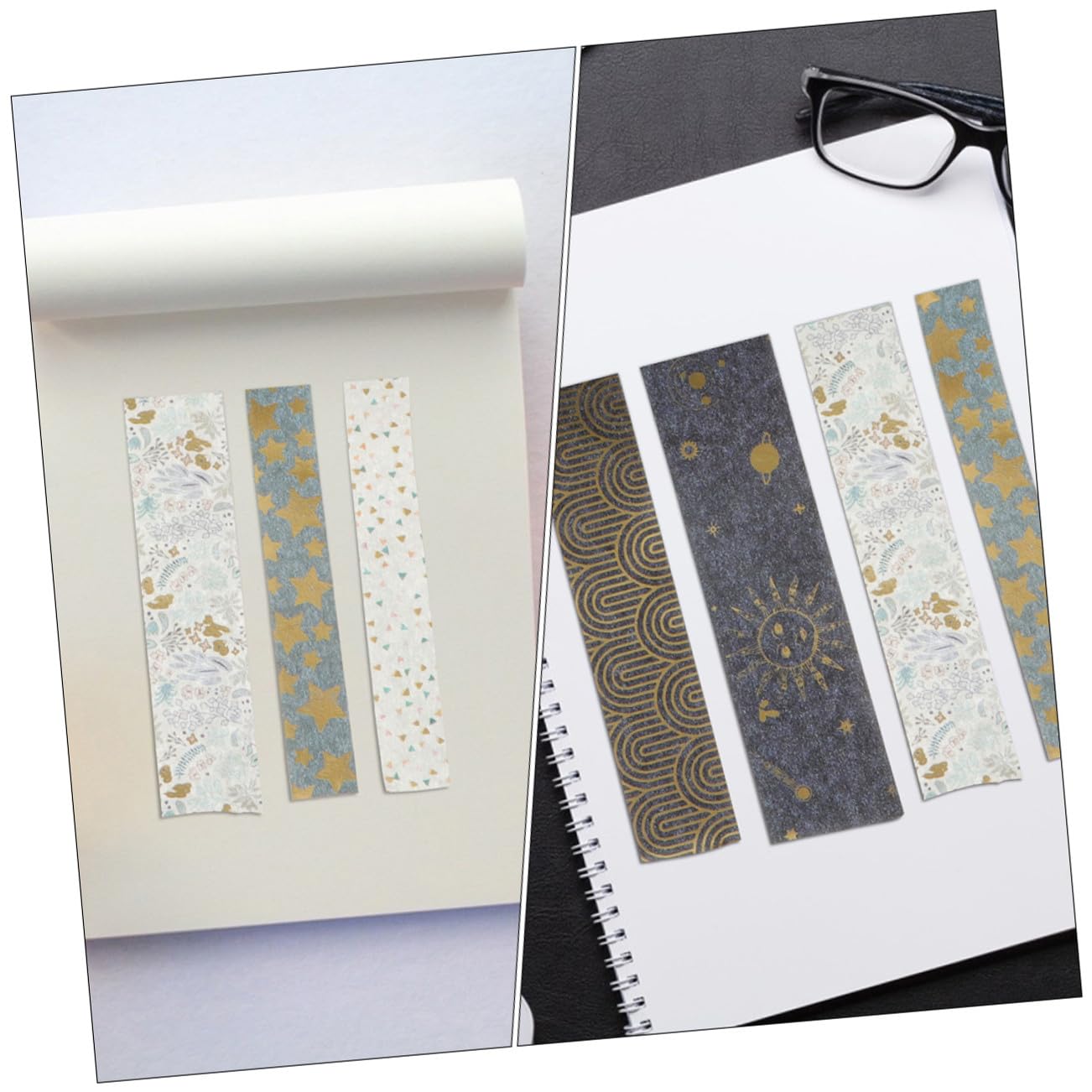 Lurrose 60rouleaux Rubans Adhésifs Décoratifs Papier Rubans Washi Avec Motifs Doré Pour Scrapbooking Et Bricolage