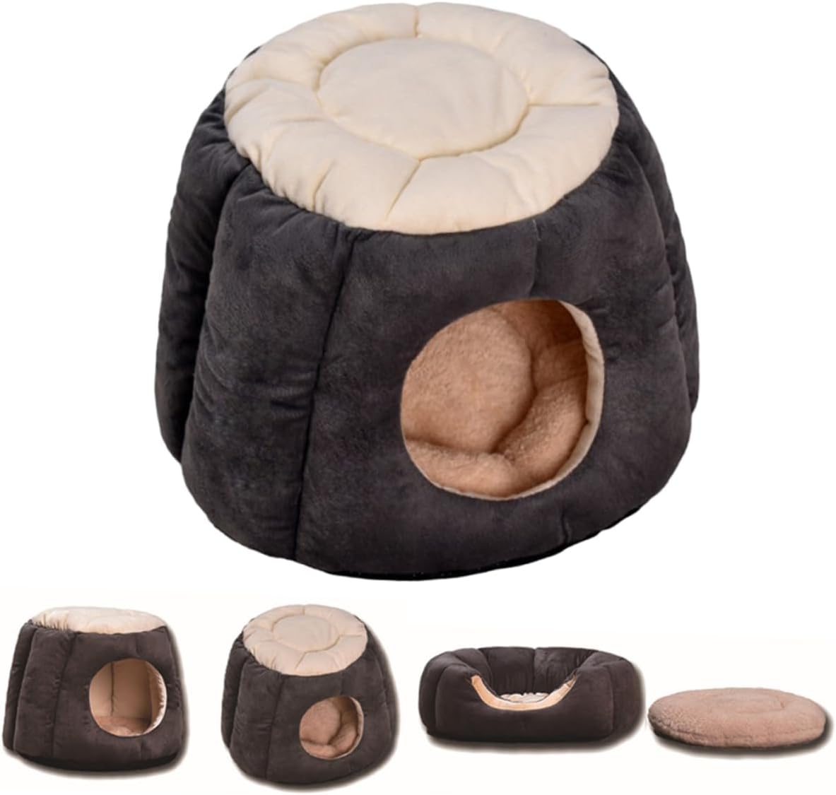 Creative Round Dog House Bed Pet Nest Mat Warm House for Cats Dogs Crate Bed Pet Supplies