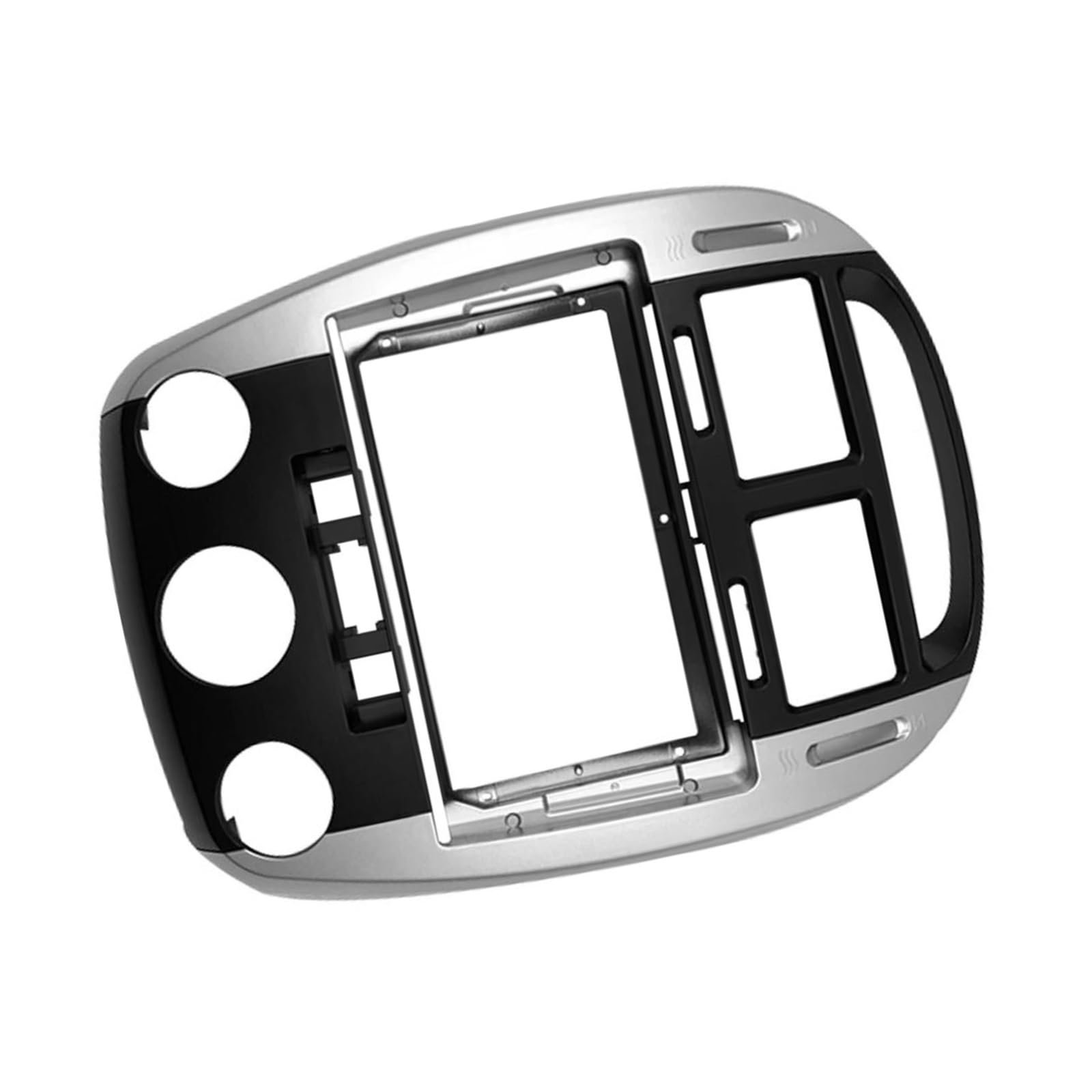 Genérico Adaptador Radio Coche Marco Radio Coche 2 DIN 9 Pulgadas Plateado para 2006 para Kia para Cerato Audio Embellecedor Tablero Kit Panel Fascia