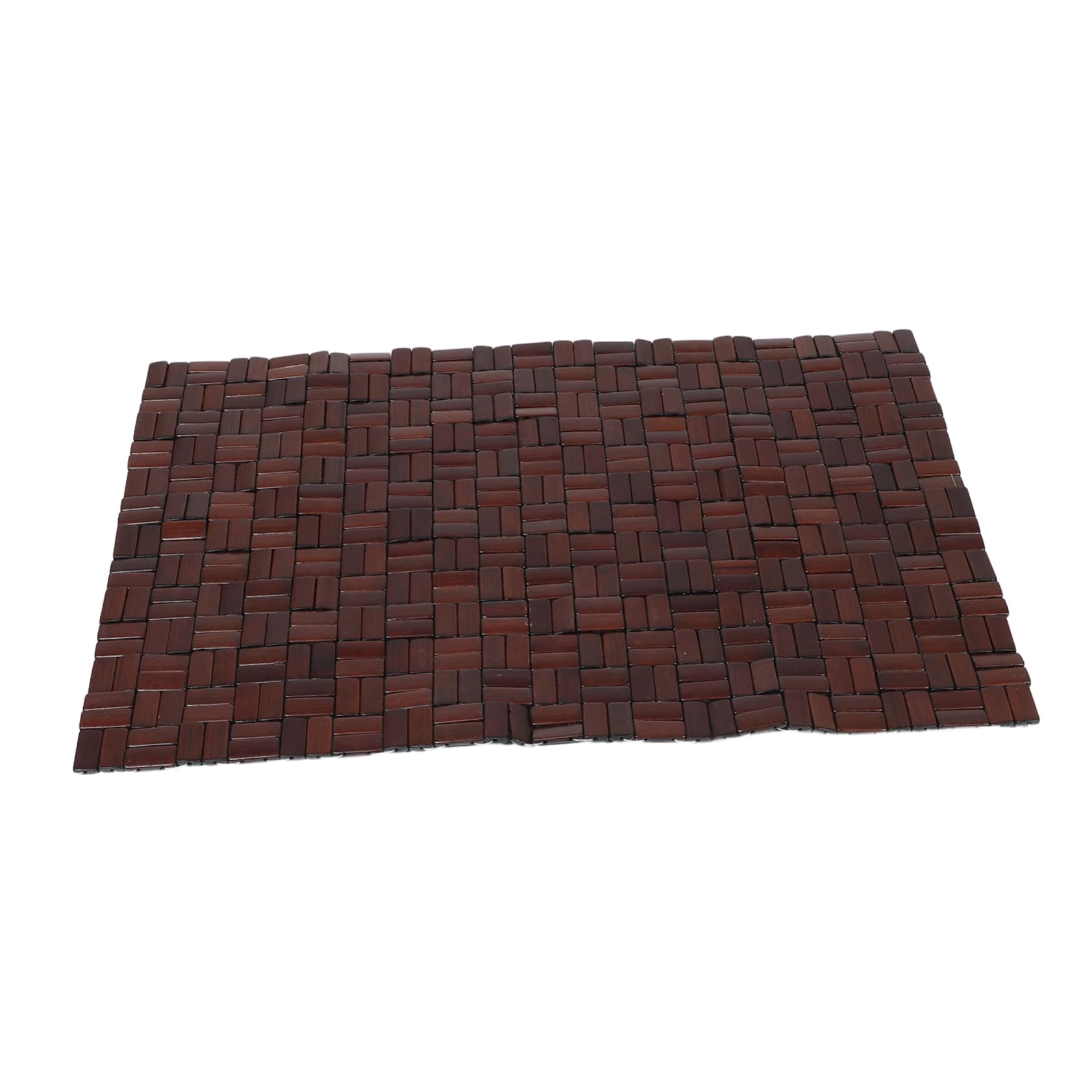 Tapis de bain bambou antidérapant au design chic et portable