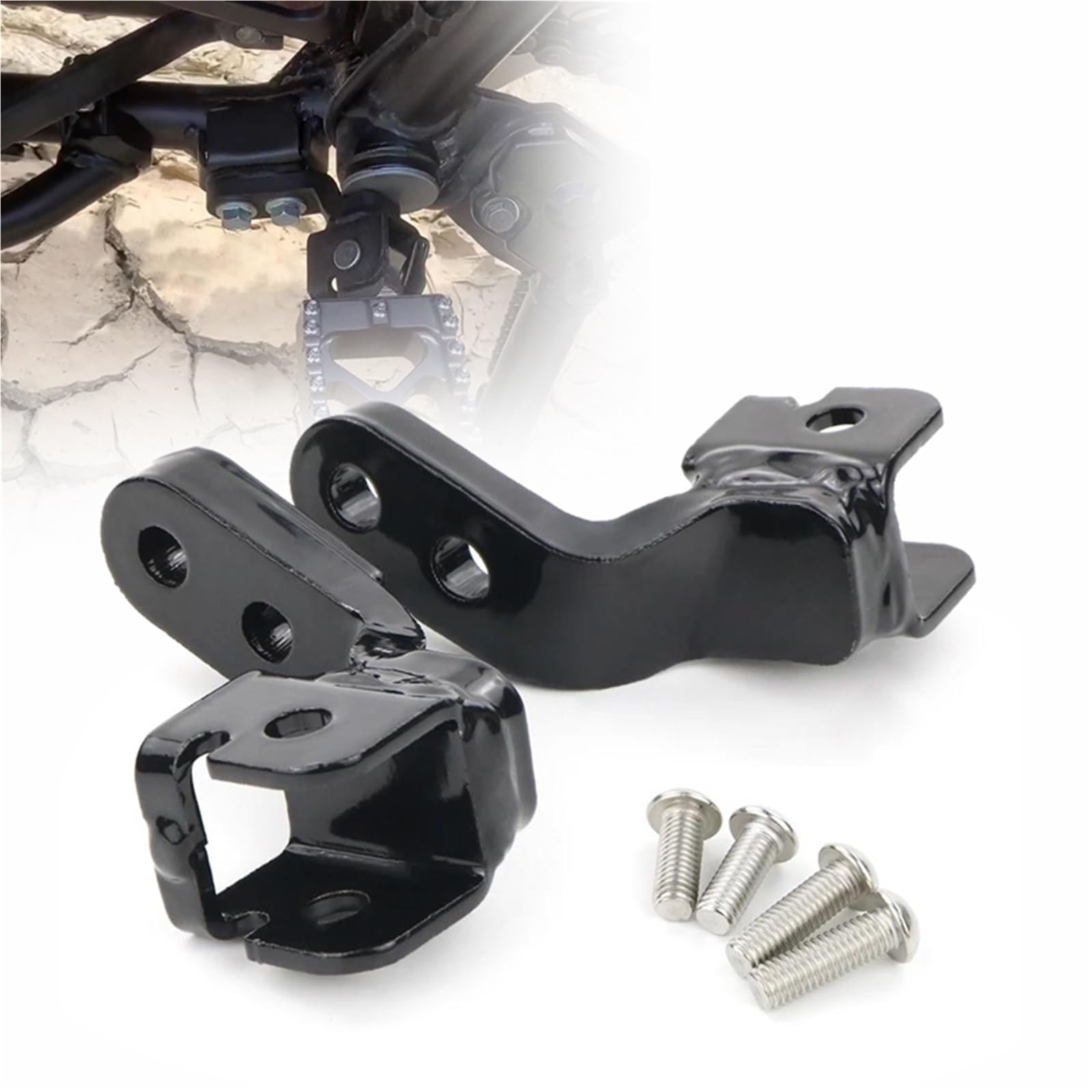 Kit d'abaissement de repose-pieds KLR650 usiné pour une ergonomie supérieure